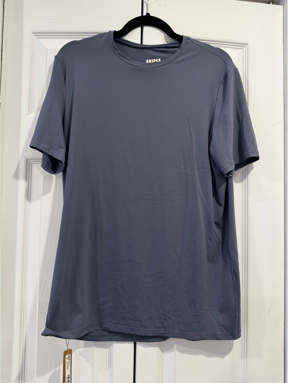 SKIMS Mens Tee Blue-Grey — Size M